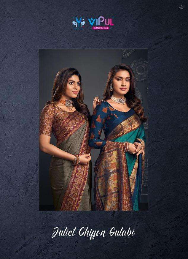 vipul julite chiffon gulabi series 59707-59718 saree