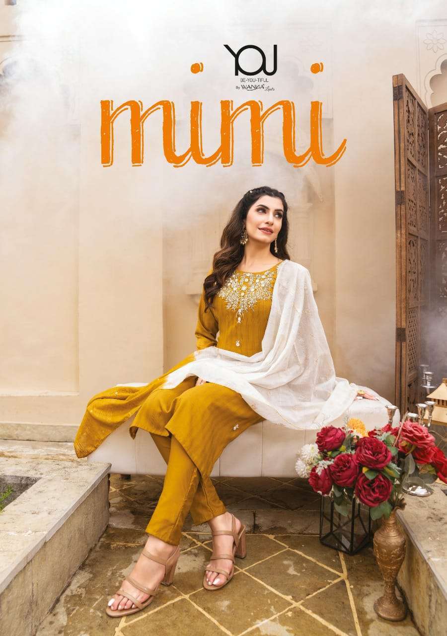 wanna mimi series 101-107 fancy chinon silk readymade suit 