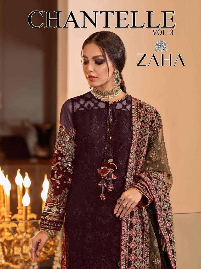 zaha chanterelle vol 3 series 10026 georgette suit 