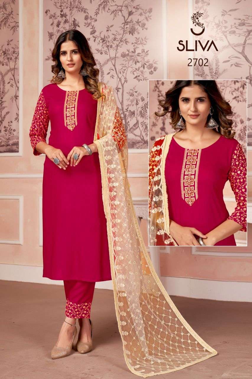 2700 series designer rayon readymade suit 