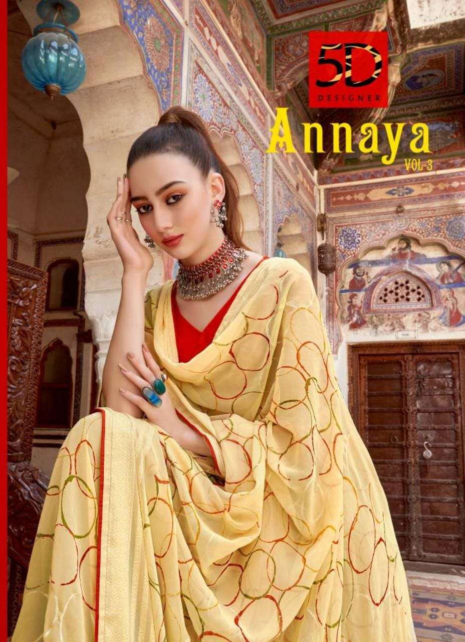 5d designer annaya vol 3 series 11971-11978 georgegtte saree