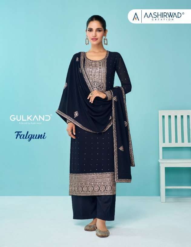 aashirwad falguni series 9336-9341 real georgette suit 