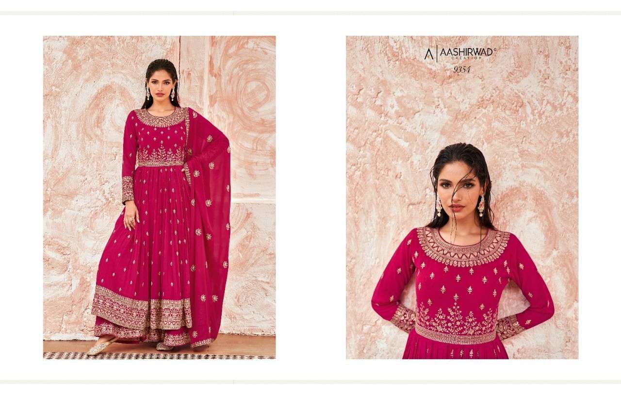 aashirwad taashi designer real georgette suit