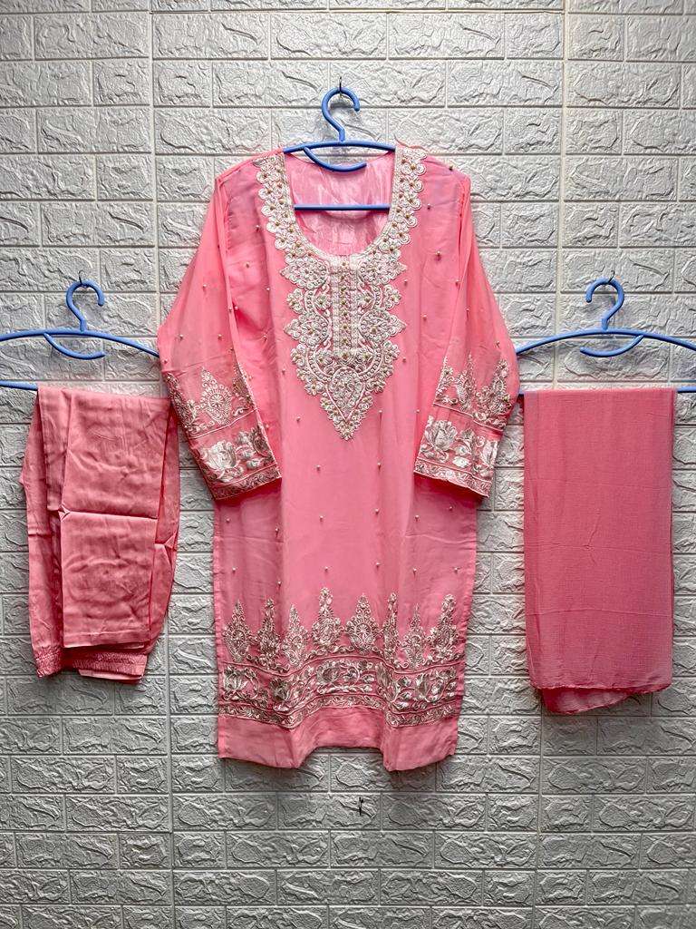 al iqra tex 1703 designer faux georgette suit s