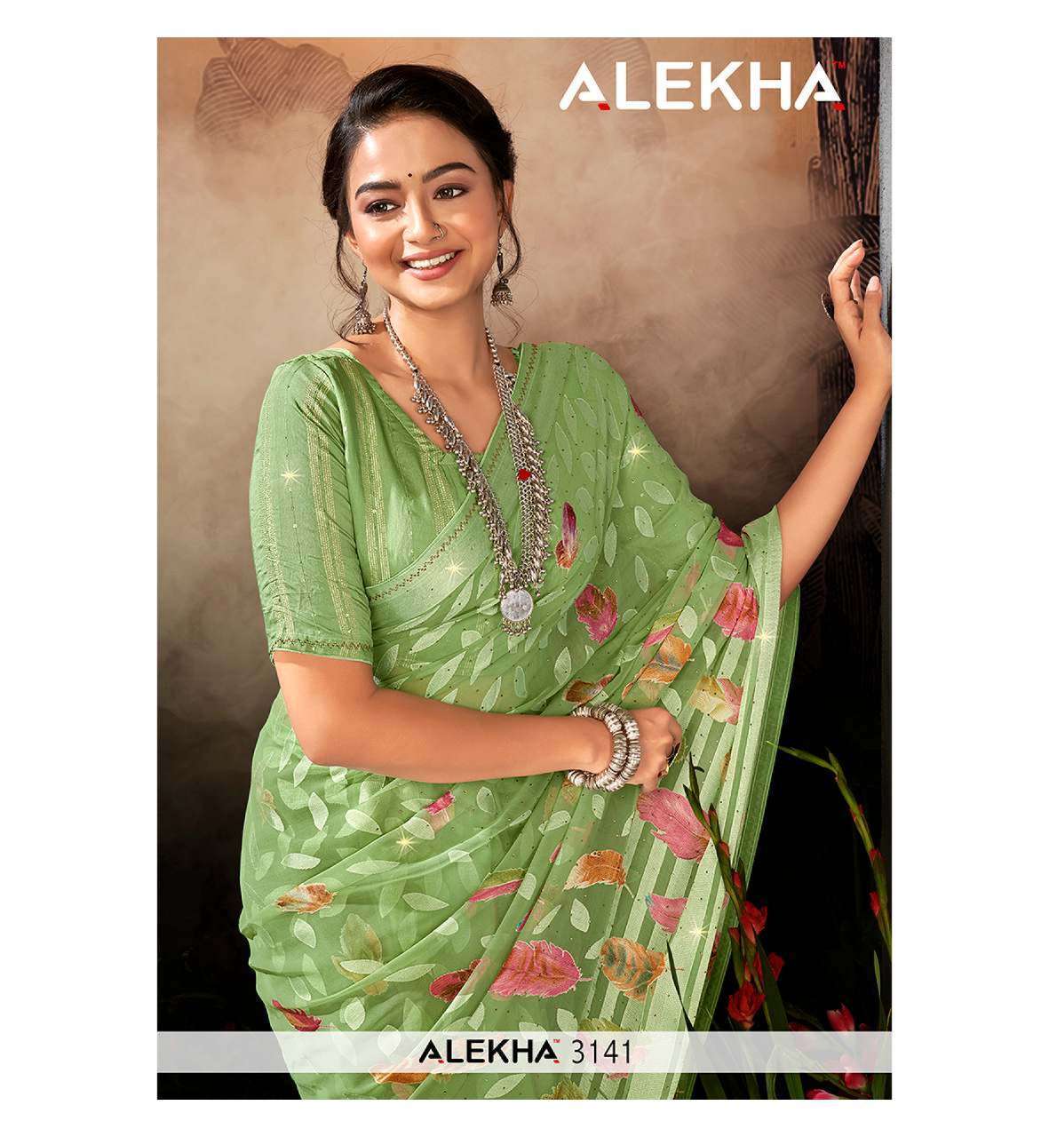 alekha 3141 zilmil brasso saree