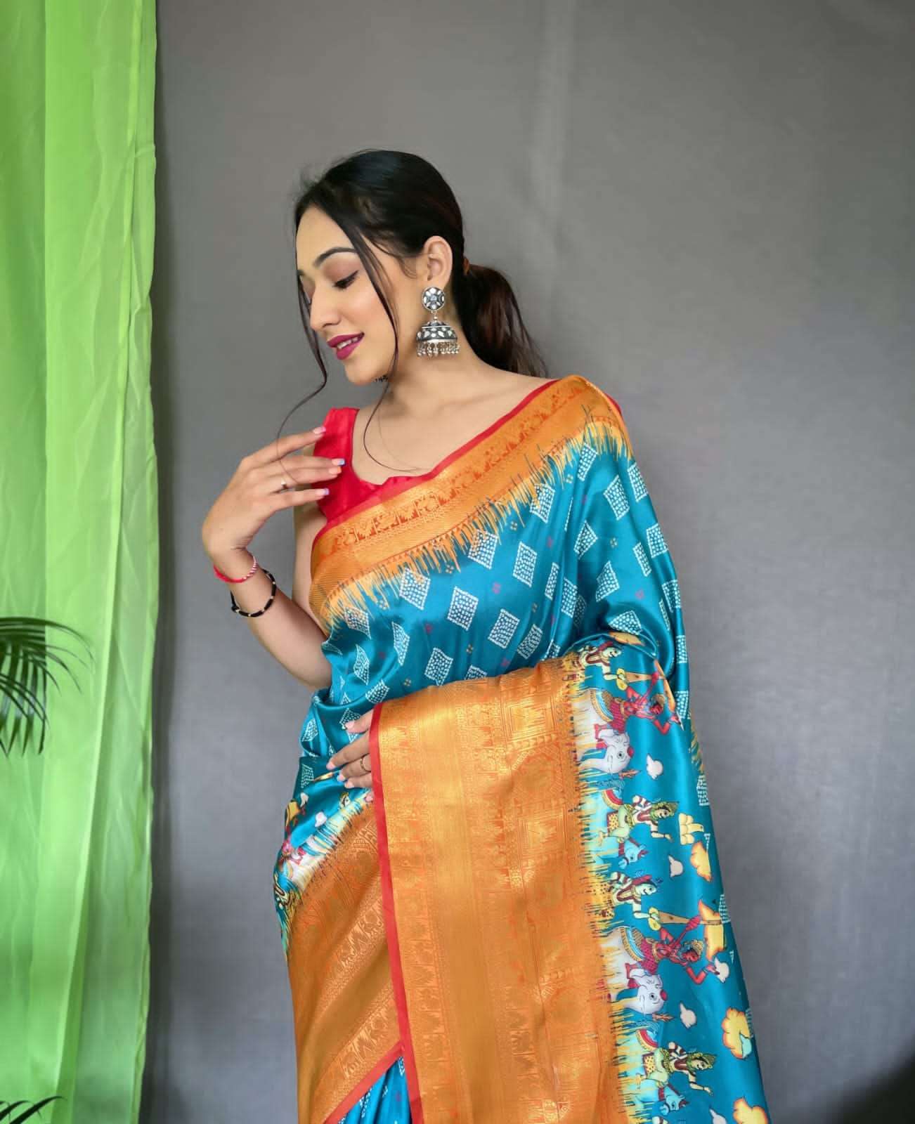 bt-53 shrikala designer pure kanchipuram saree