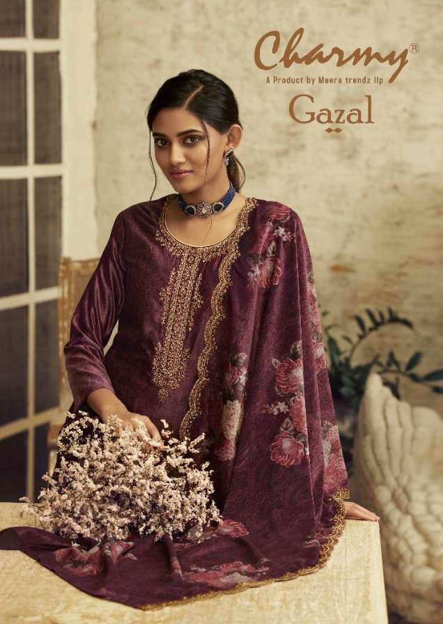 charmy gazal series 5151-5156 velvet suit 