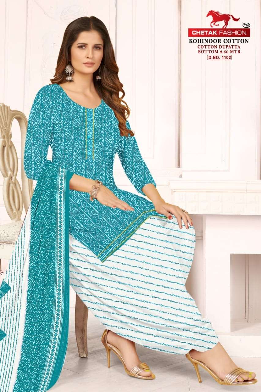 Chetak Fashion Kohinor series 1101-1108 heavy cotton suit 