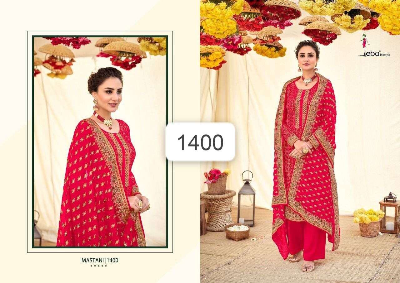 eba Lifestyle Mastani 1399-1403 Series designer georgette suit 