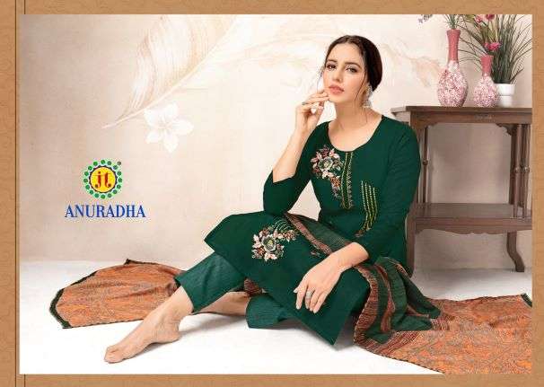 Jt Anuradha Vol-1 series 1001-1008 pure cotton suit 