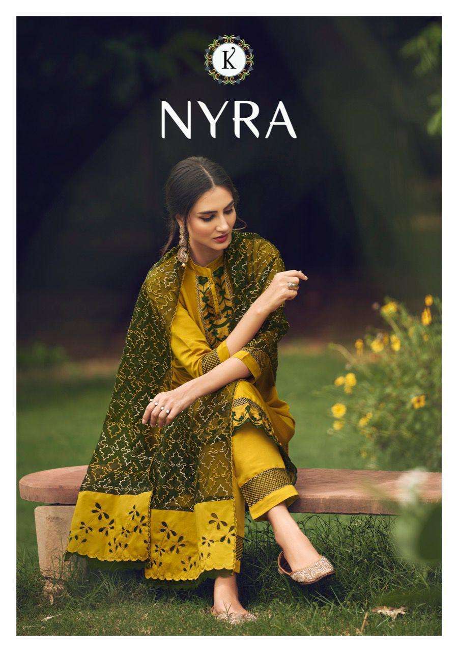 k fashion nyra series 34001-34006 pure silk suit