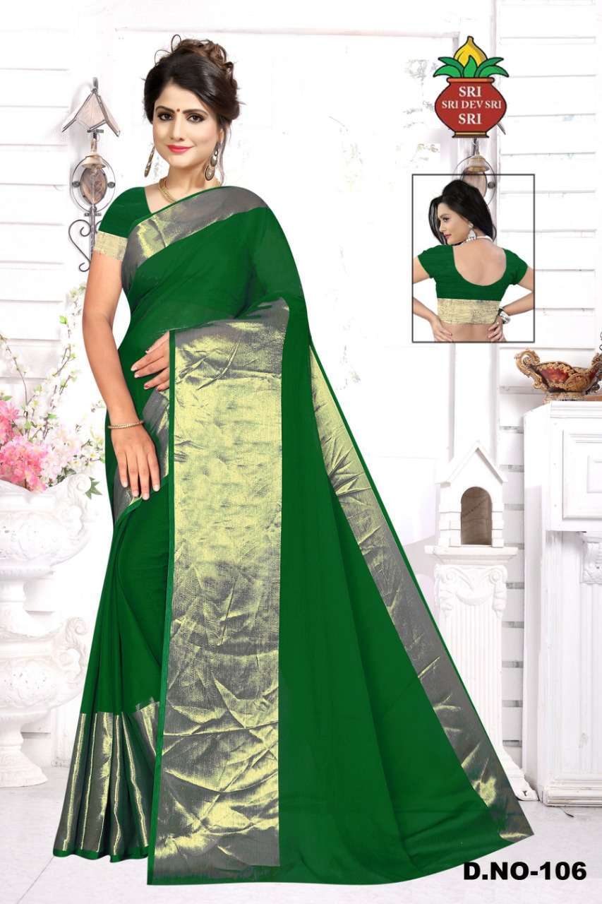 karaikudi printed viscose chiffon fancy south indian saree 