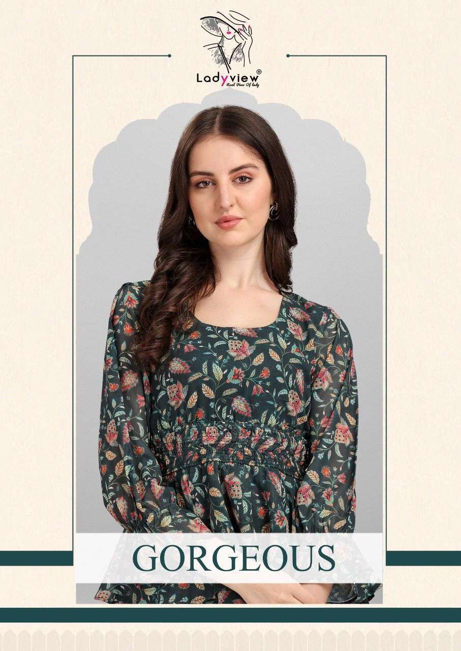 ladyview gergeous series 258-261 georgette kurti 