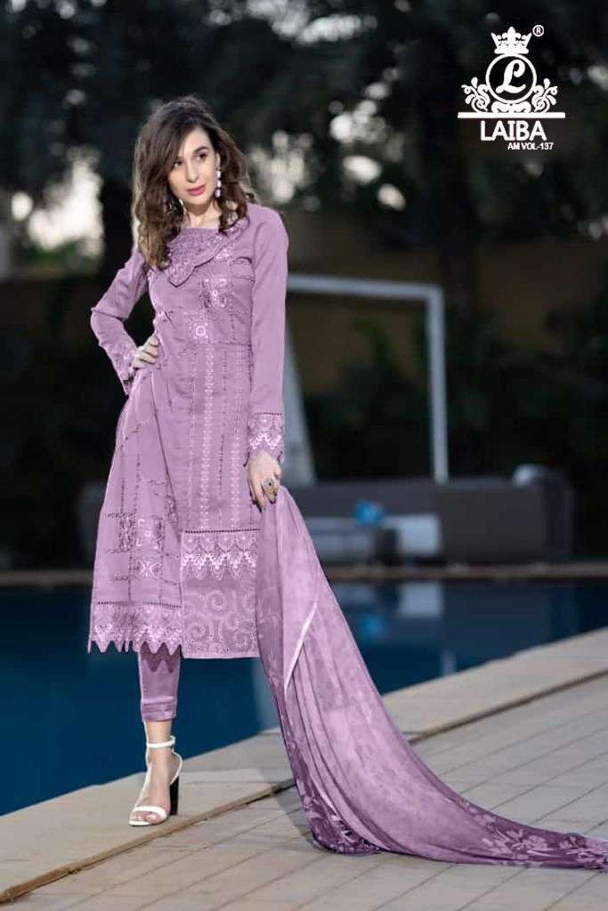 laiba am vol 137 pure georgette readymade suit 