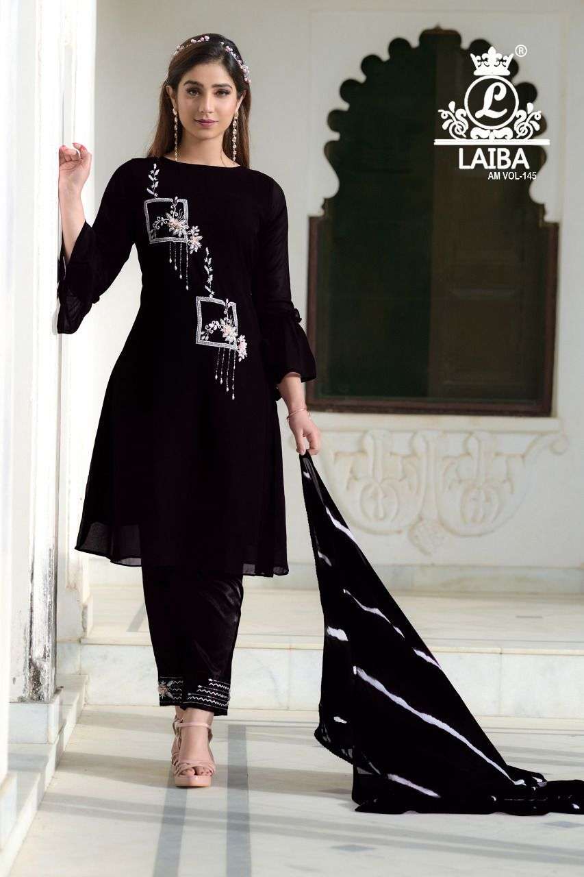 laiba am vol 145 pure georgette suit 