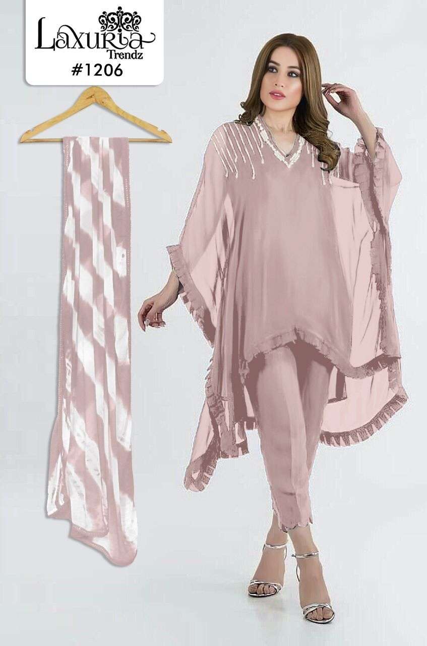 laxuria trendz 1206 designer faux georgette suit 