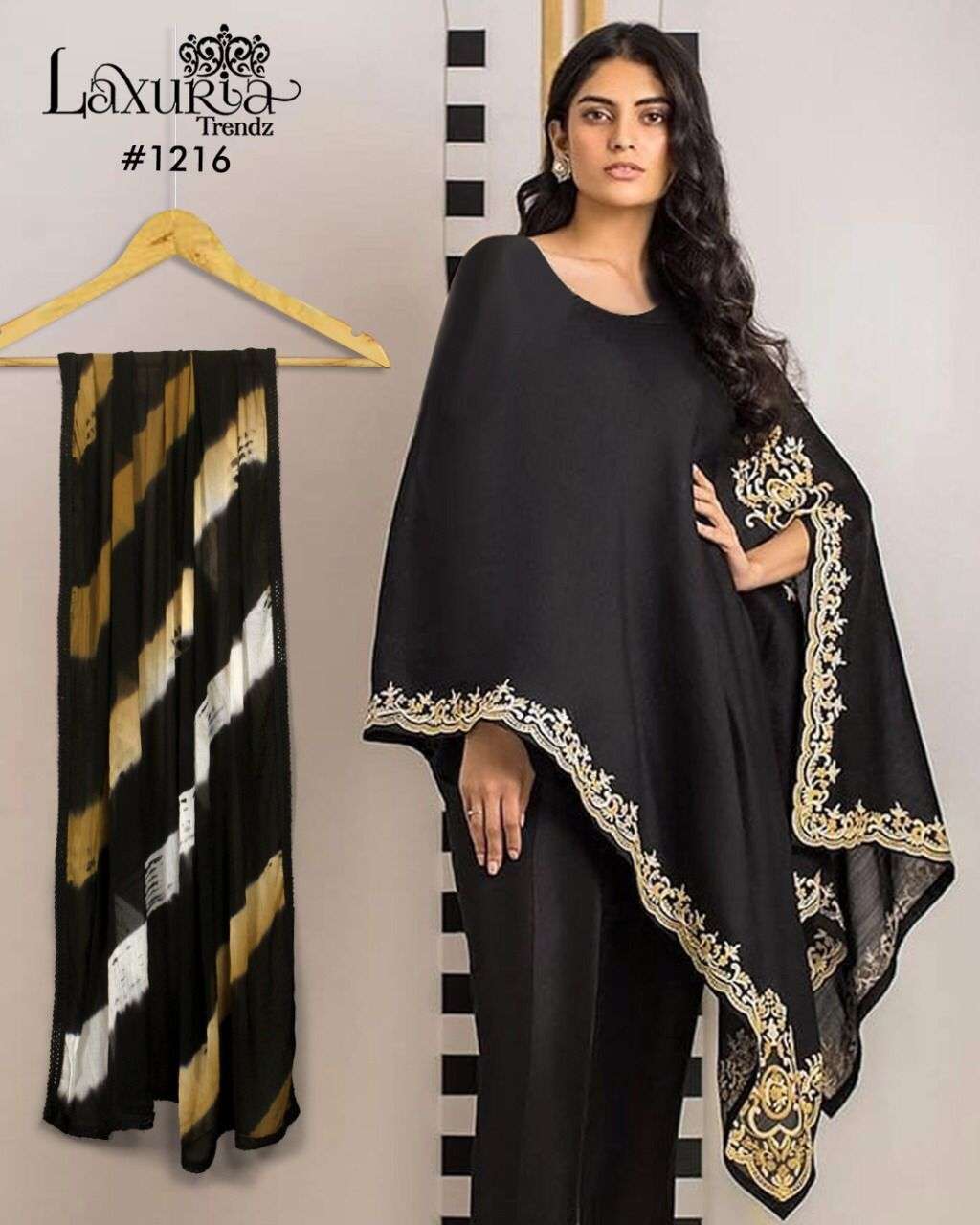 laxuria trendz 1216 designer heavy faux georgette suit 