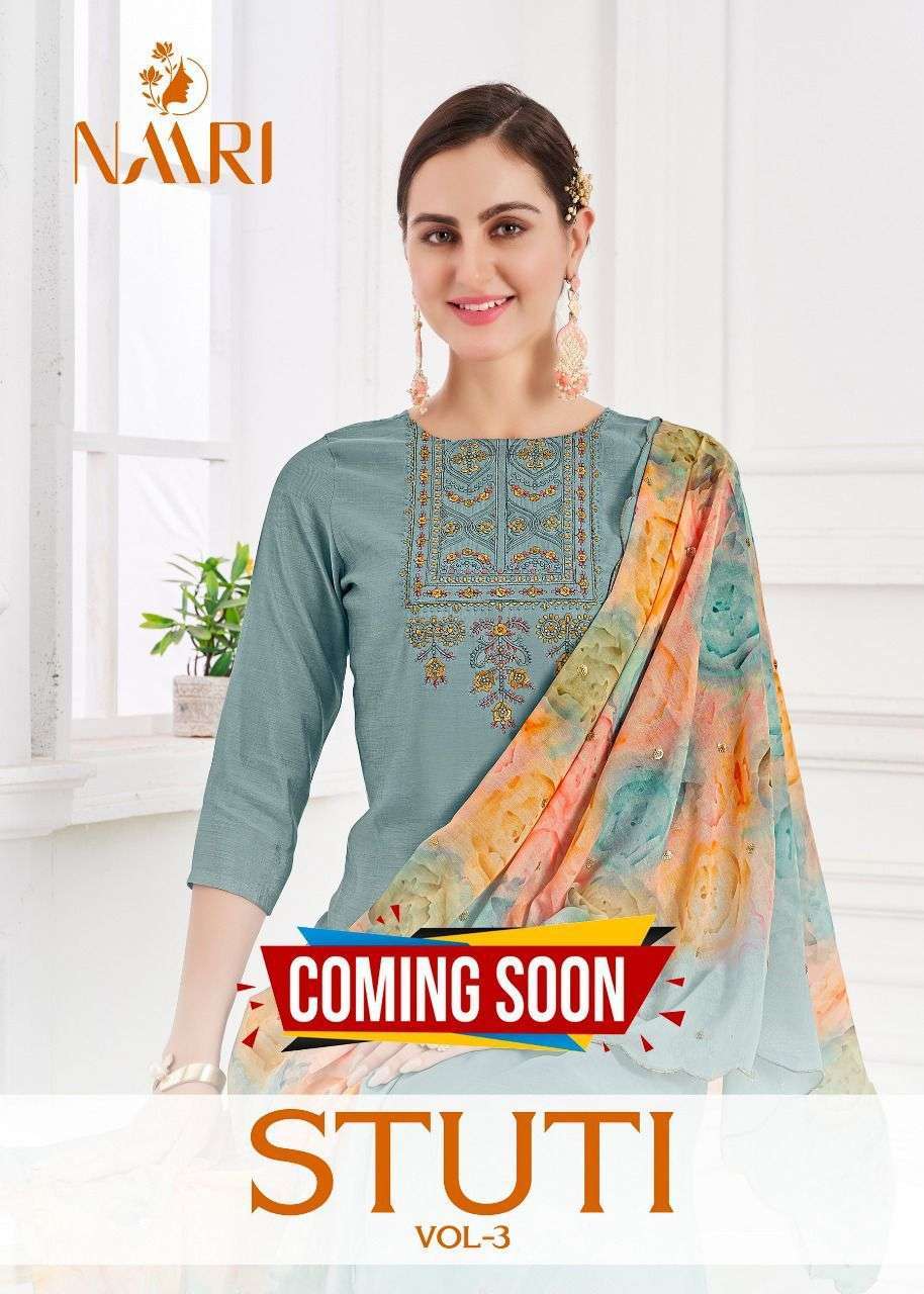 naari stuti vol 3 series 1501-1504 pure silk suit 