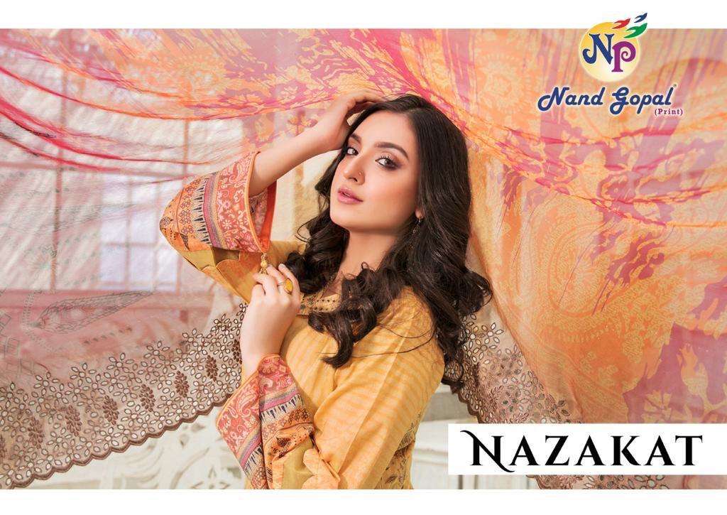 Nand Gopal Nazakat Vol-1 series 1001-1010 pure cotton suit