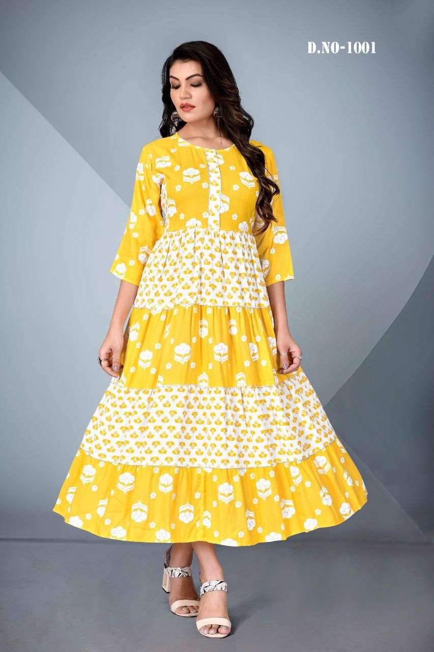 pillu designer 14 kg rayon kurti 