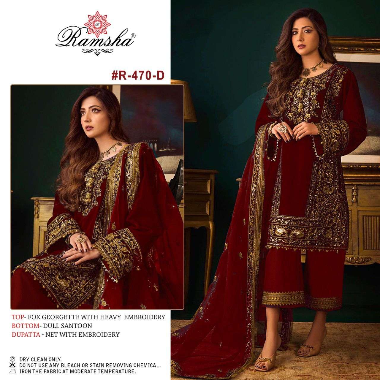 ramsha R-470 designer georgette suit 