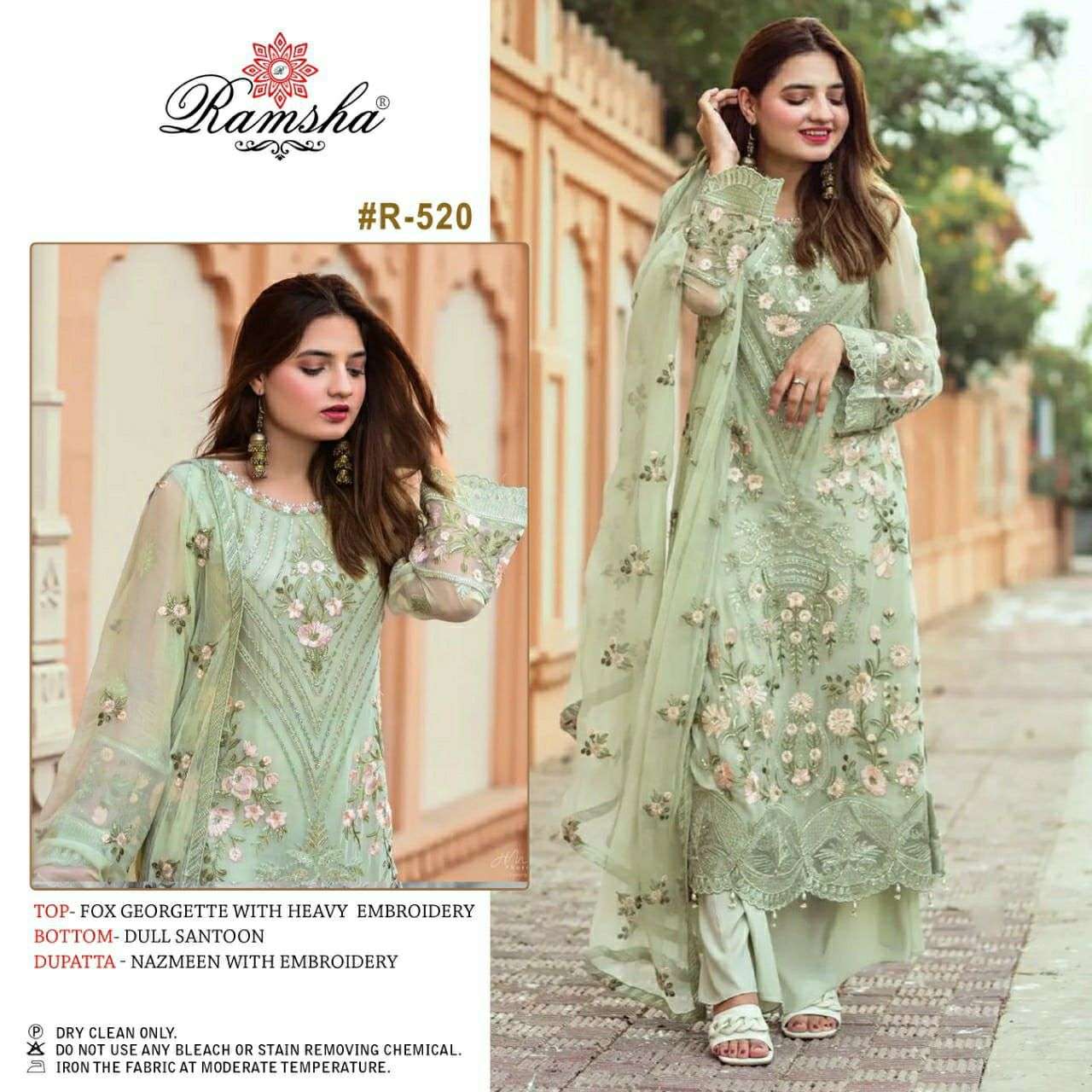 ramsha R-520 designer georgette suit 