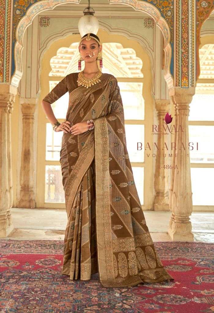 rewaa banarasi vol 1 designer smooth silk saree 