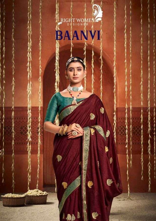 right women baanvi series 10001-10008 vichitra silk saree