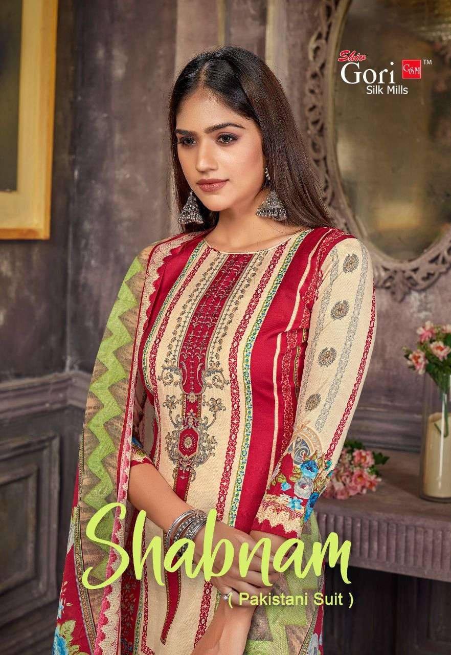 Shiv Gori Shabnam Vol-1 series 1001-1010 heavy indo cotton suit