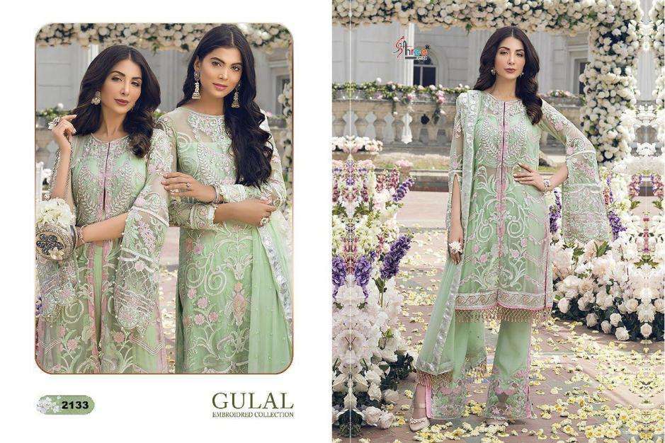 shree fabs gulal series 2131-2136 butterfly net suit 