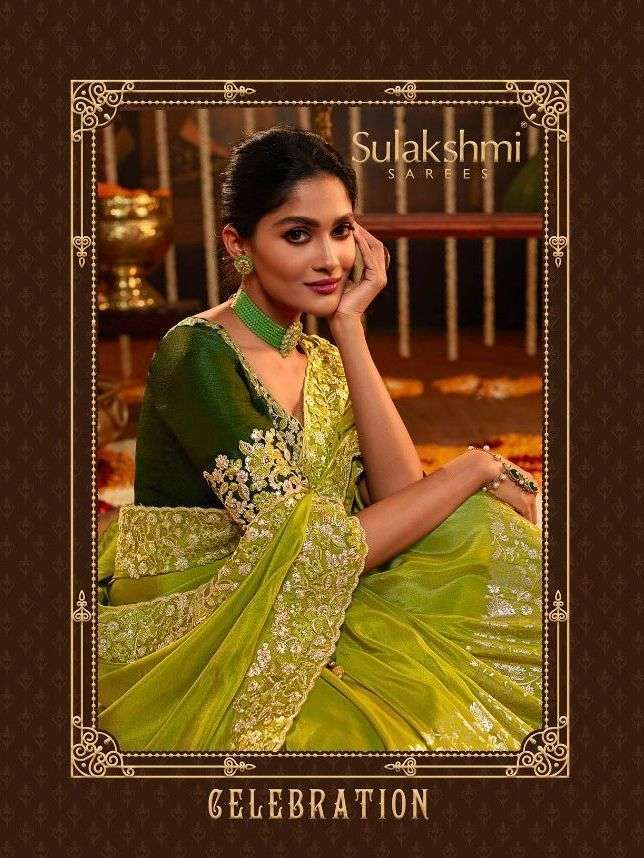 sulakshmi celebration series 7601-7611 dola silk saree