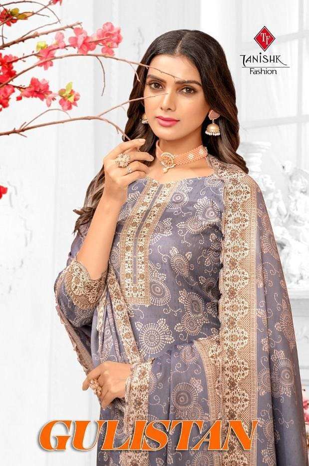 tanishk gulistan series 901-908 pashmina print suit 