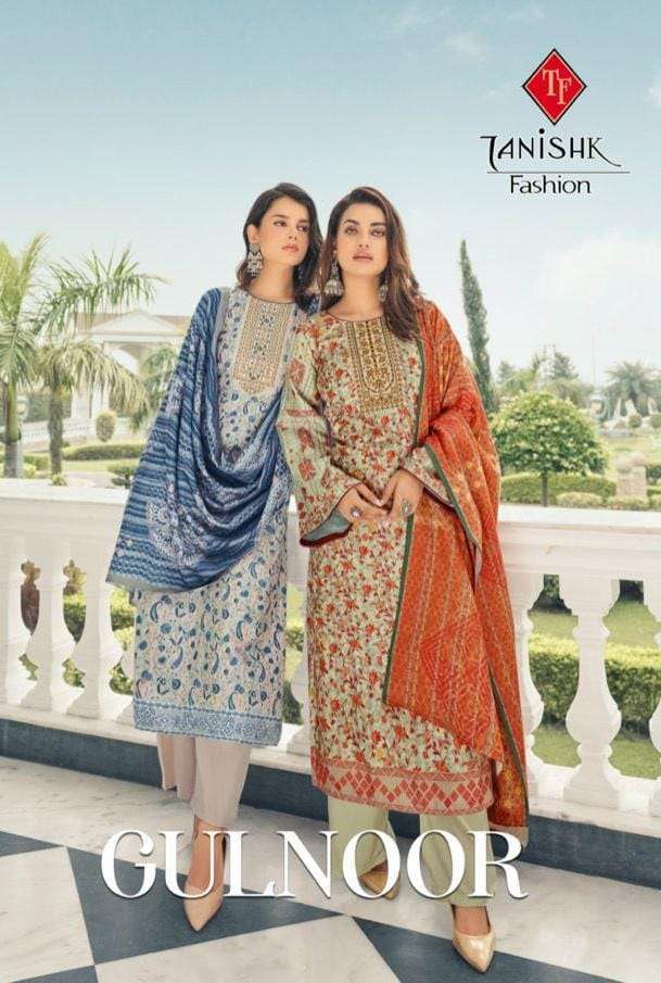 tanishk gulnoor series 4001-4006 pure pashmina suit 