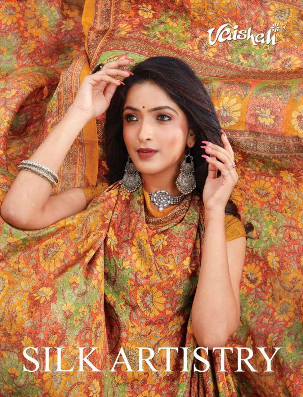 vaishali fashion silk artistry series 9901-9914 crape silk saree
