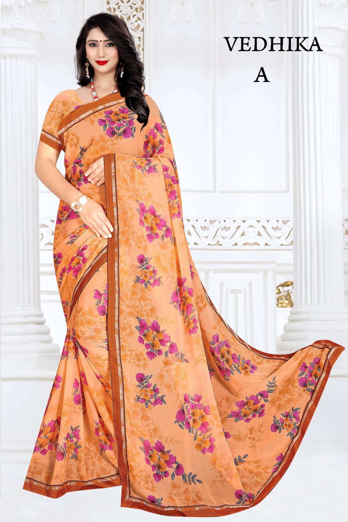 vedika weightless printed saree