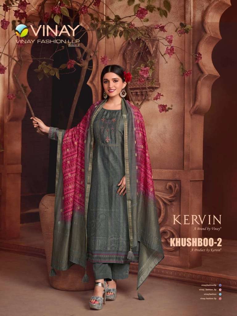 vinay khushboo vol 2 series 61531-61537 bember silk suit 