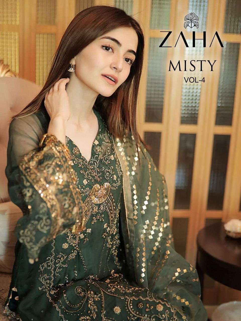 zaha misty vol 4 series 10055-10057 georgette suit 