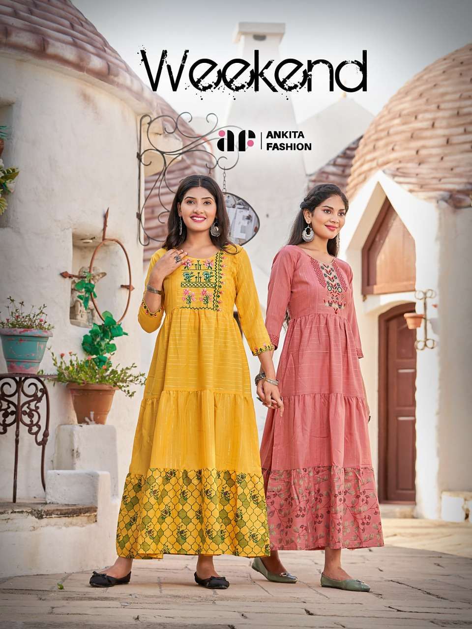 ankita fashion weekend series 1001-1008 cotton kurti