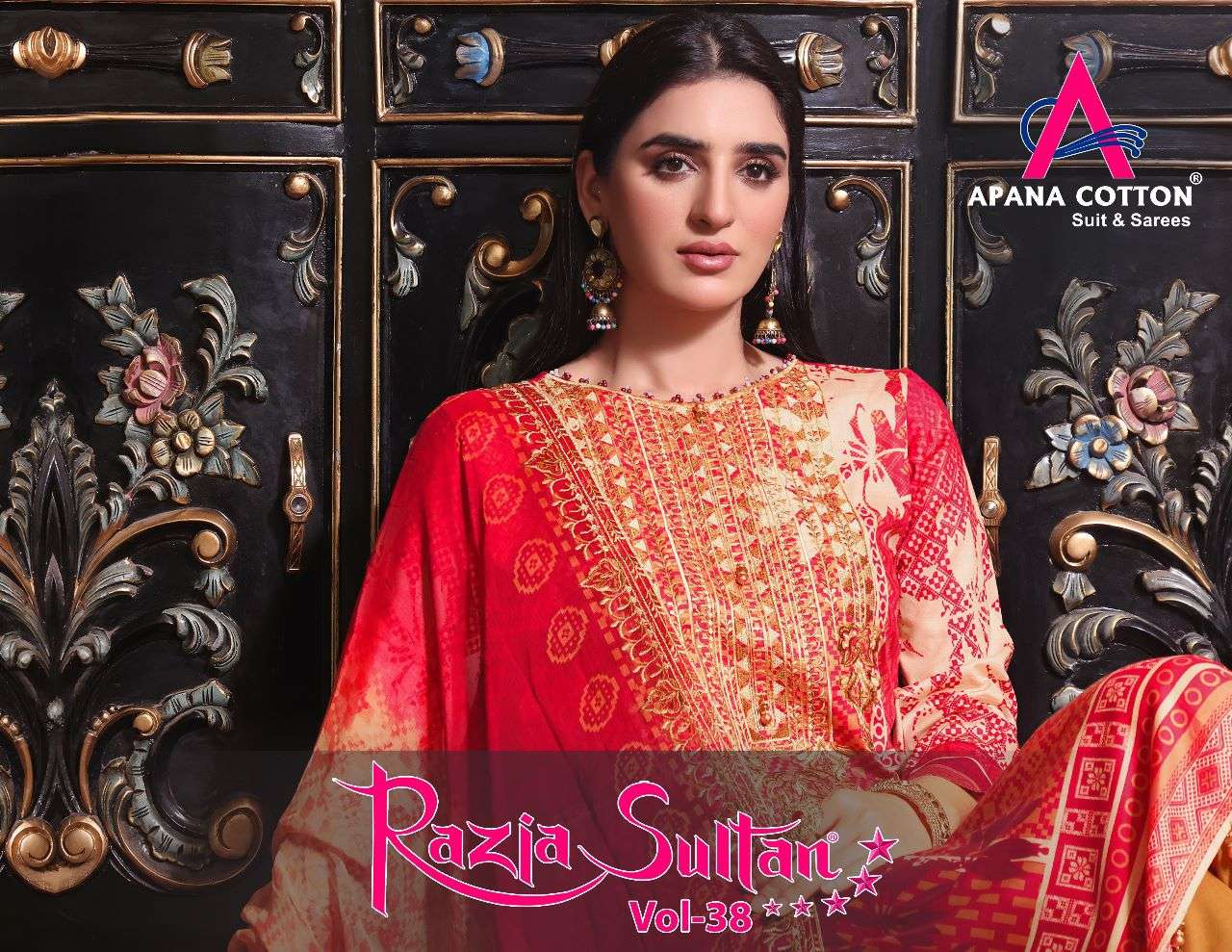 Apna Razia Sultan-38 series 38001-38010 pure cotton suit