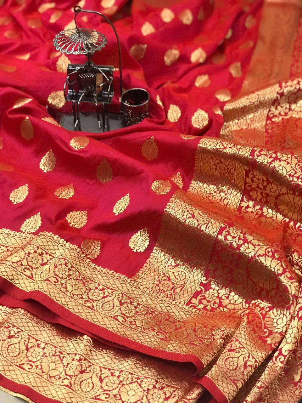 bt-04 tulsi designer banarasi soft silk saree 