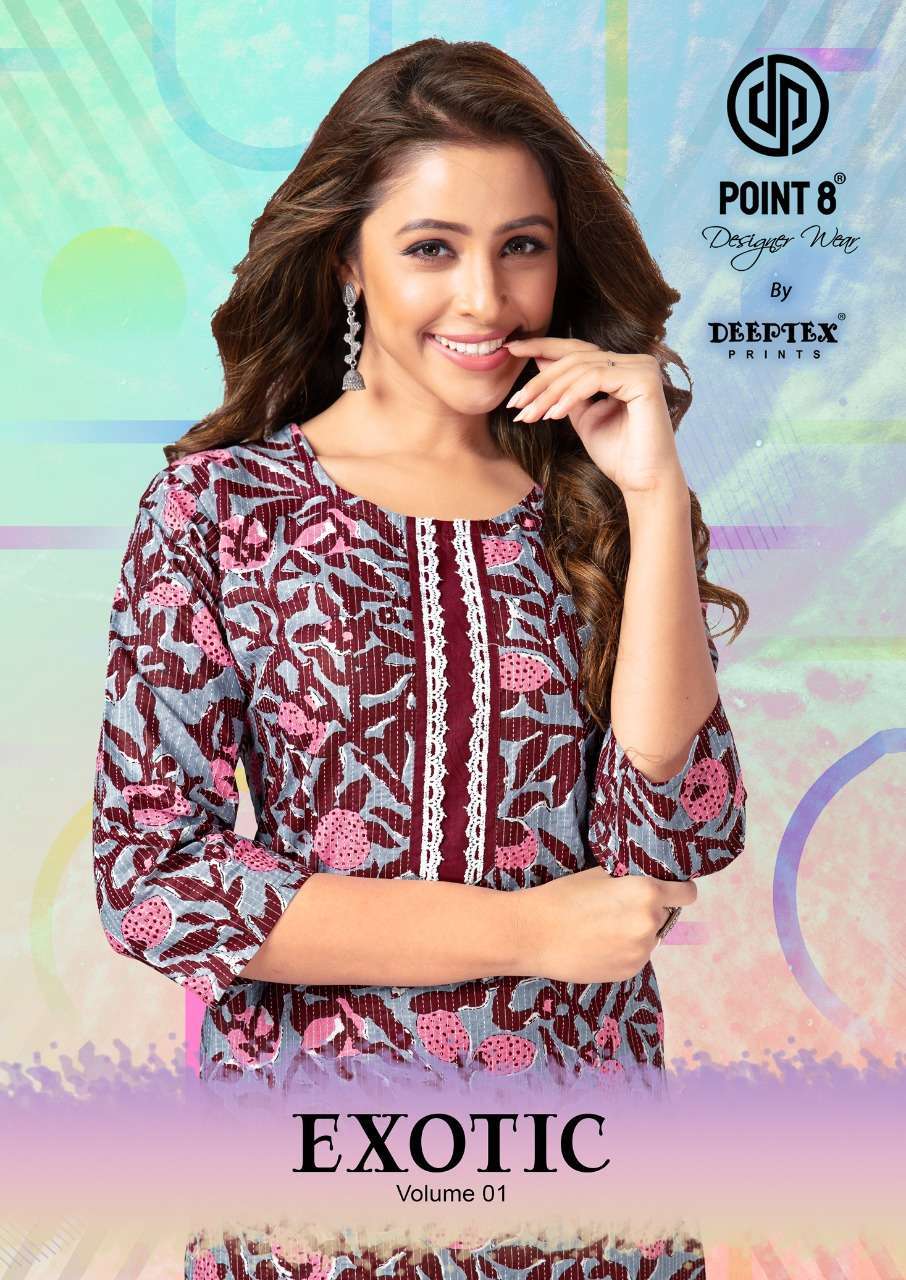 deeptex exotic vol 1 series 1001-1008 cotton kurti