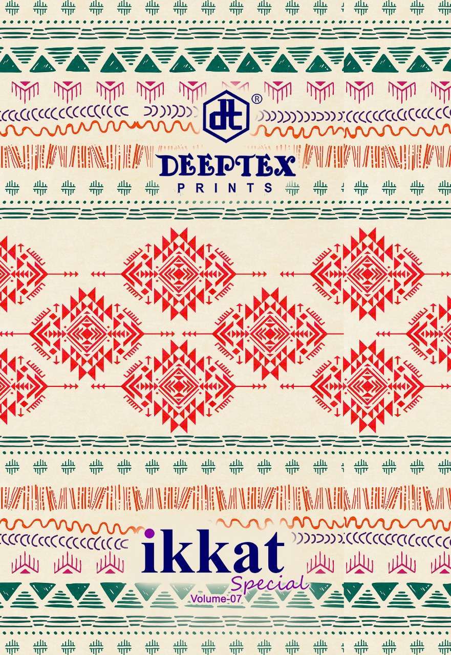 deeptex ikkat special vol 7 series 7001-7020 pure cotton saree