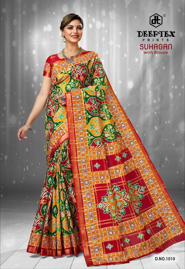 deeptex prints suhagan series 1001-1010 patola saree