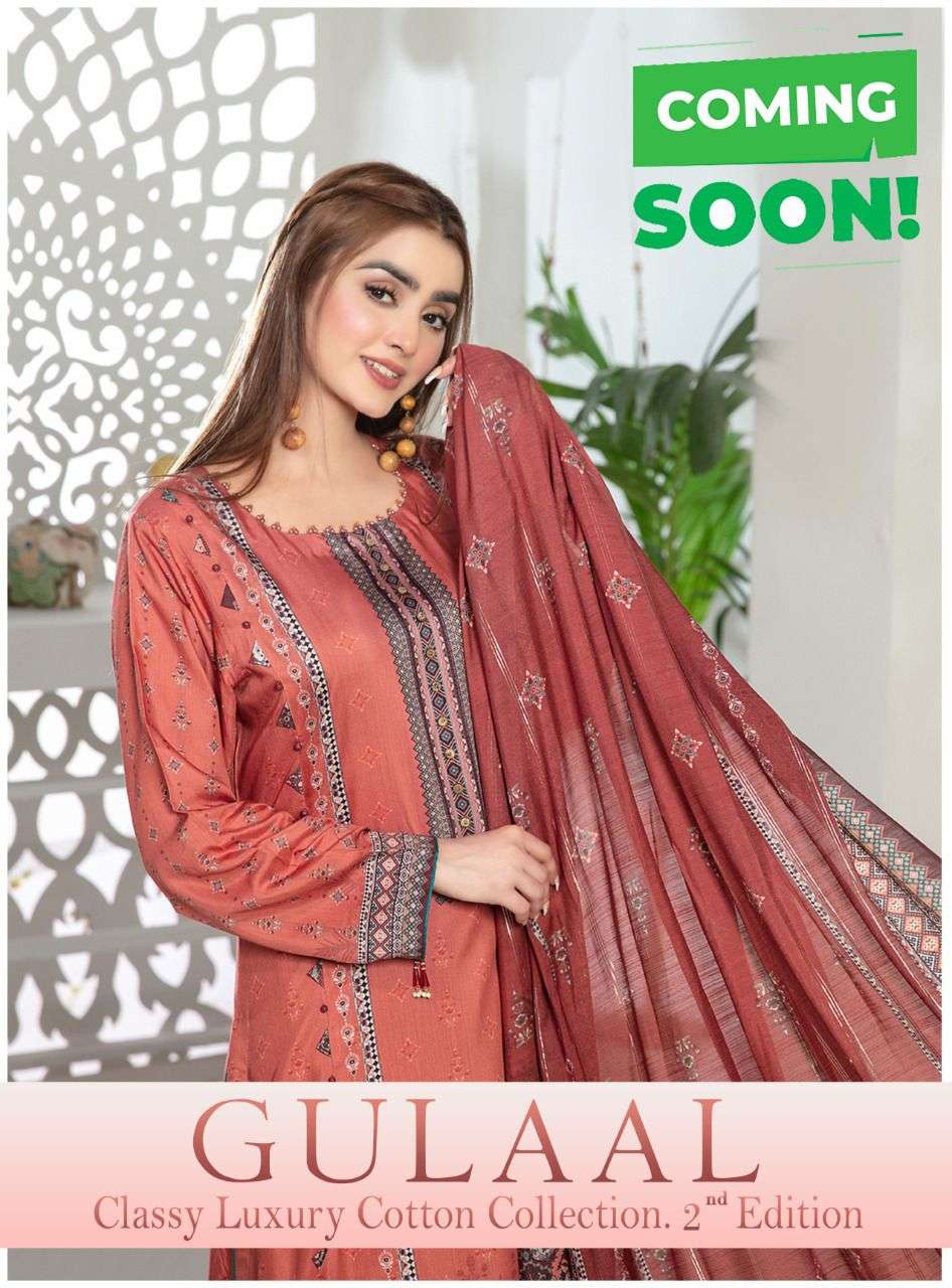 Gulaal Karachi Vol-2 series 11-20 pure cotton suit