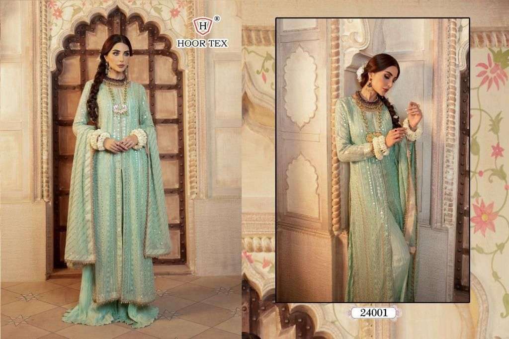 hoor tex 24001 designer faux georgette suit 