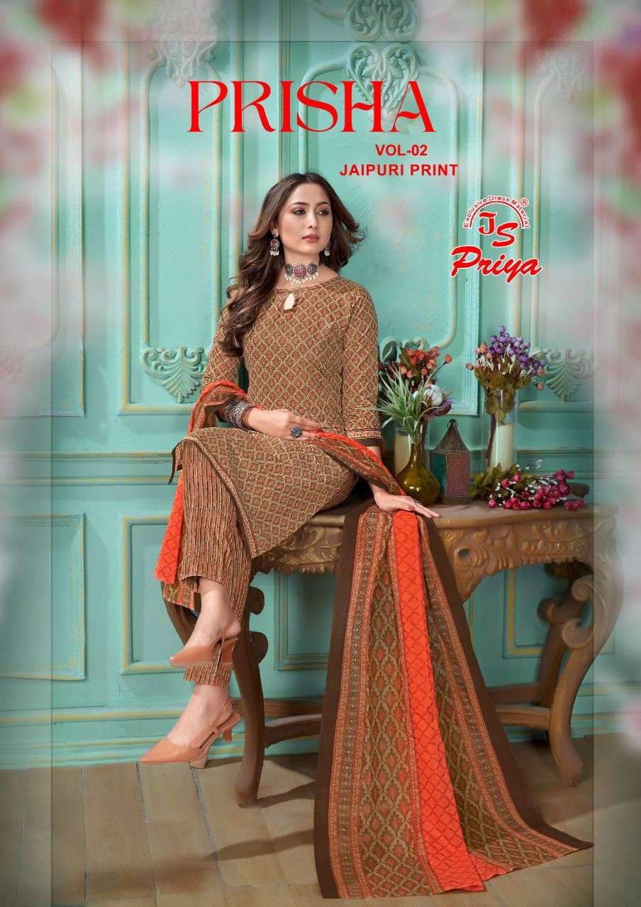 Js Priya Prisha Vol-2 series 2001-2010 pure cotton suit 