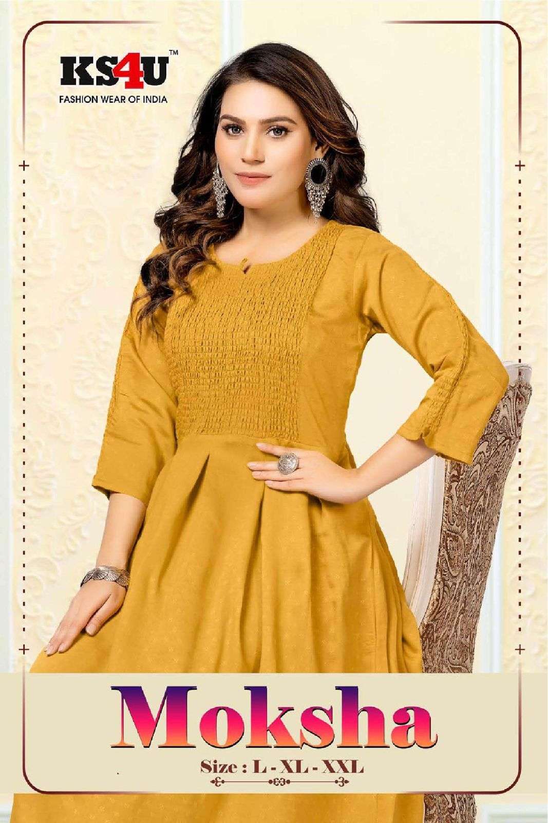 ks4u moksha vol 1 series 101-104 Pure Heavy Fancy Fabric kurti