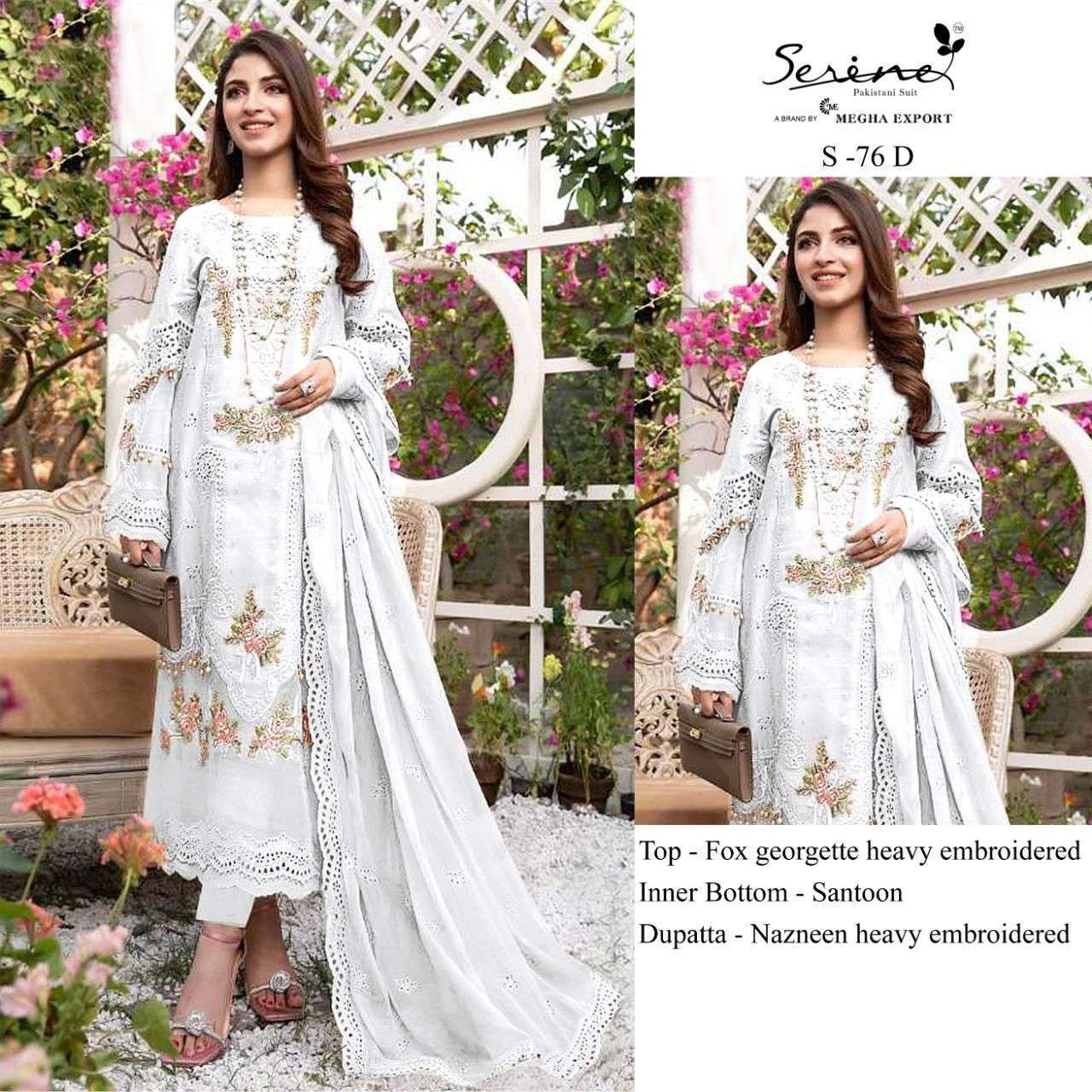 megha exports s 76 faux georgette suit 