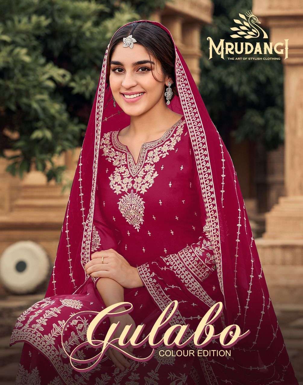 mrudandi gulabo series 2010 faux georgette suit