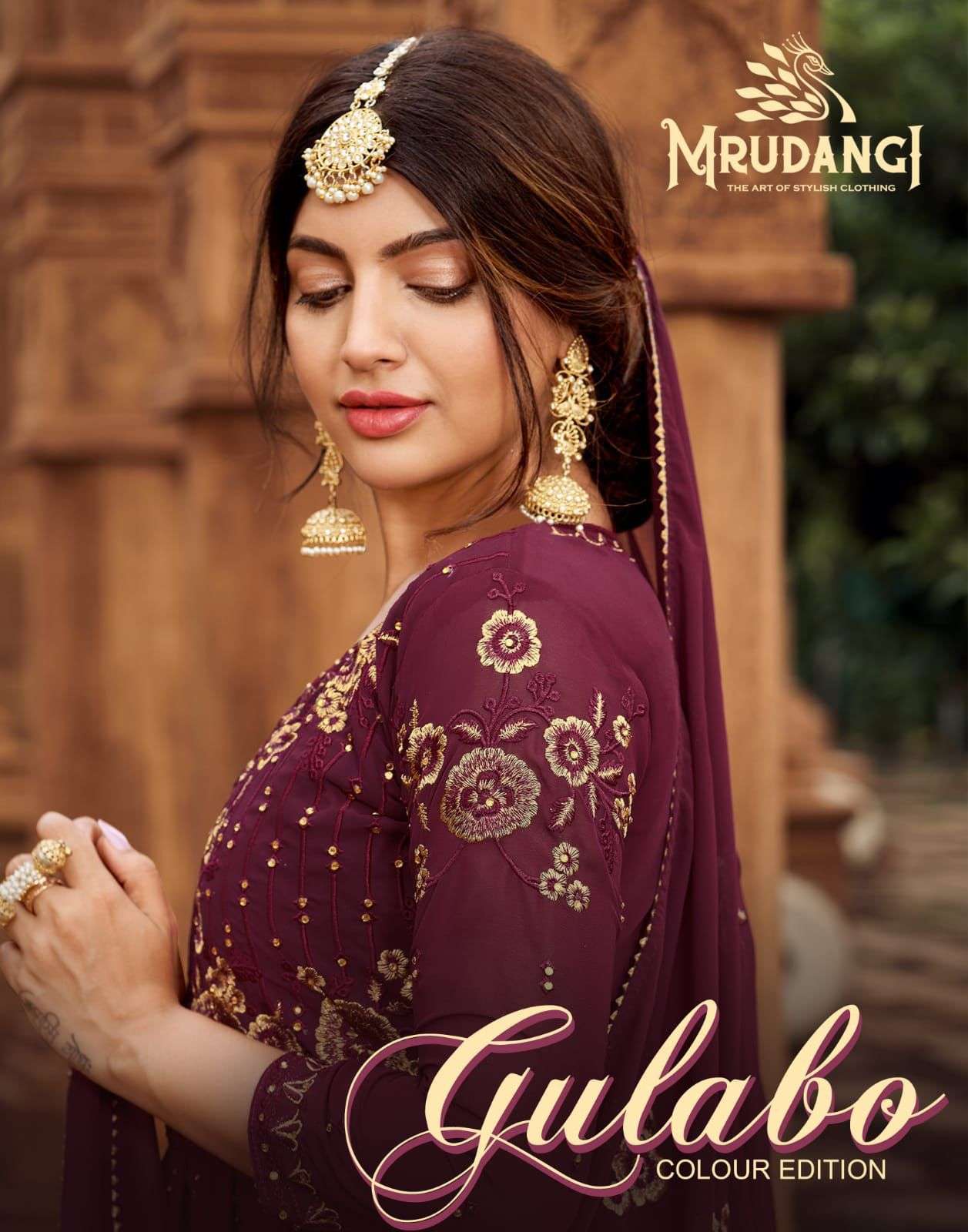 mrudangi gulabo colour edition series 2009 georgette suit 